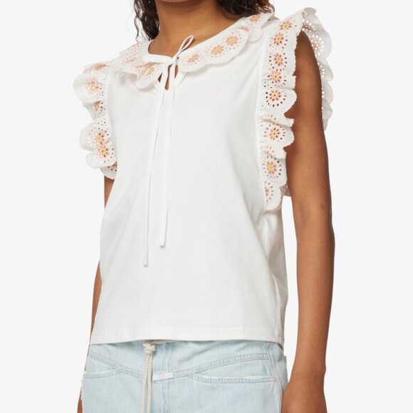 See By Chloe Broderie Anglaise Top New! - Picture 1 of 8